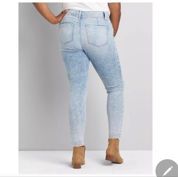🍁🍂NWOT LANE BRYANT High Rise Jegging Jeans Flex Magic Waistband Stretch 18 - Picture 8 of 8
